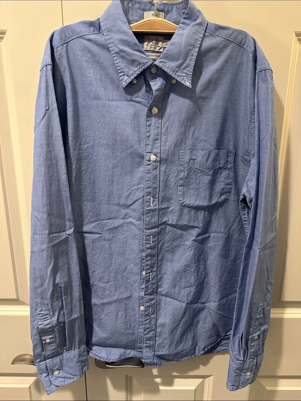 J. Crew Slim Light Blue Casual Button-Down Shirt